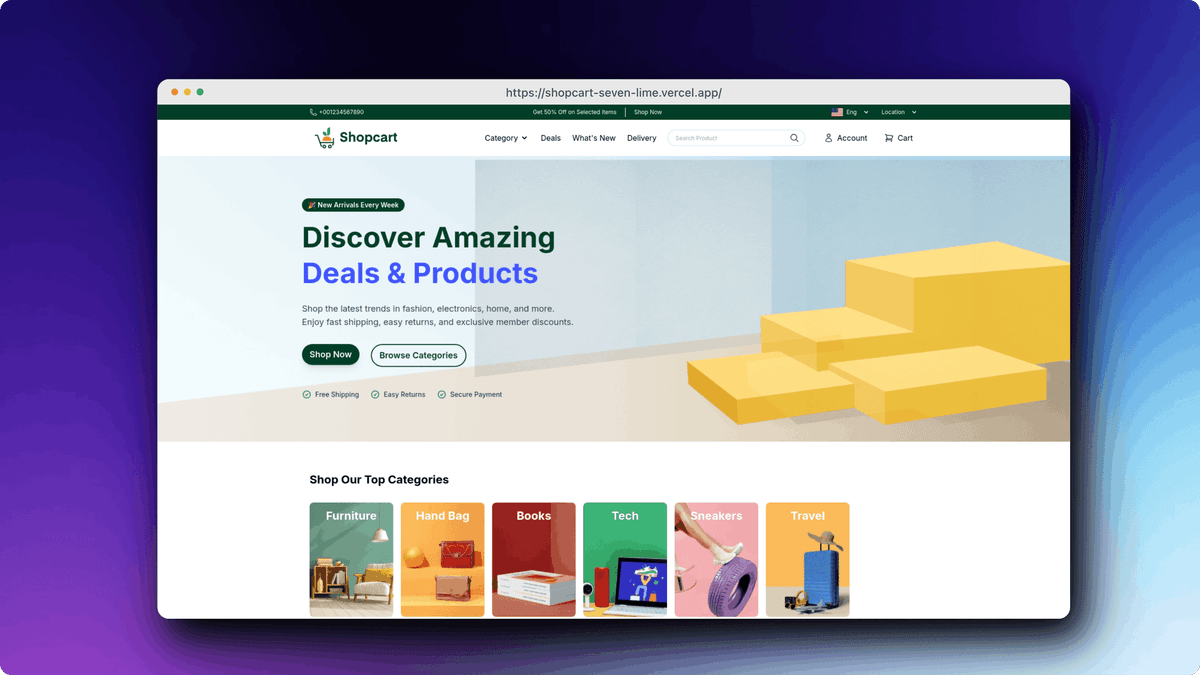 Shopcart preview